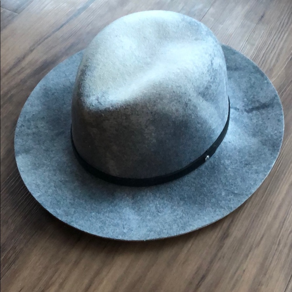 Rag & Bone Marbleized Floppy Brim Fedora 100% Wool